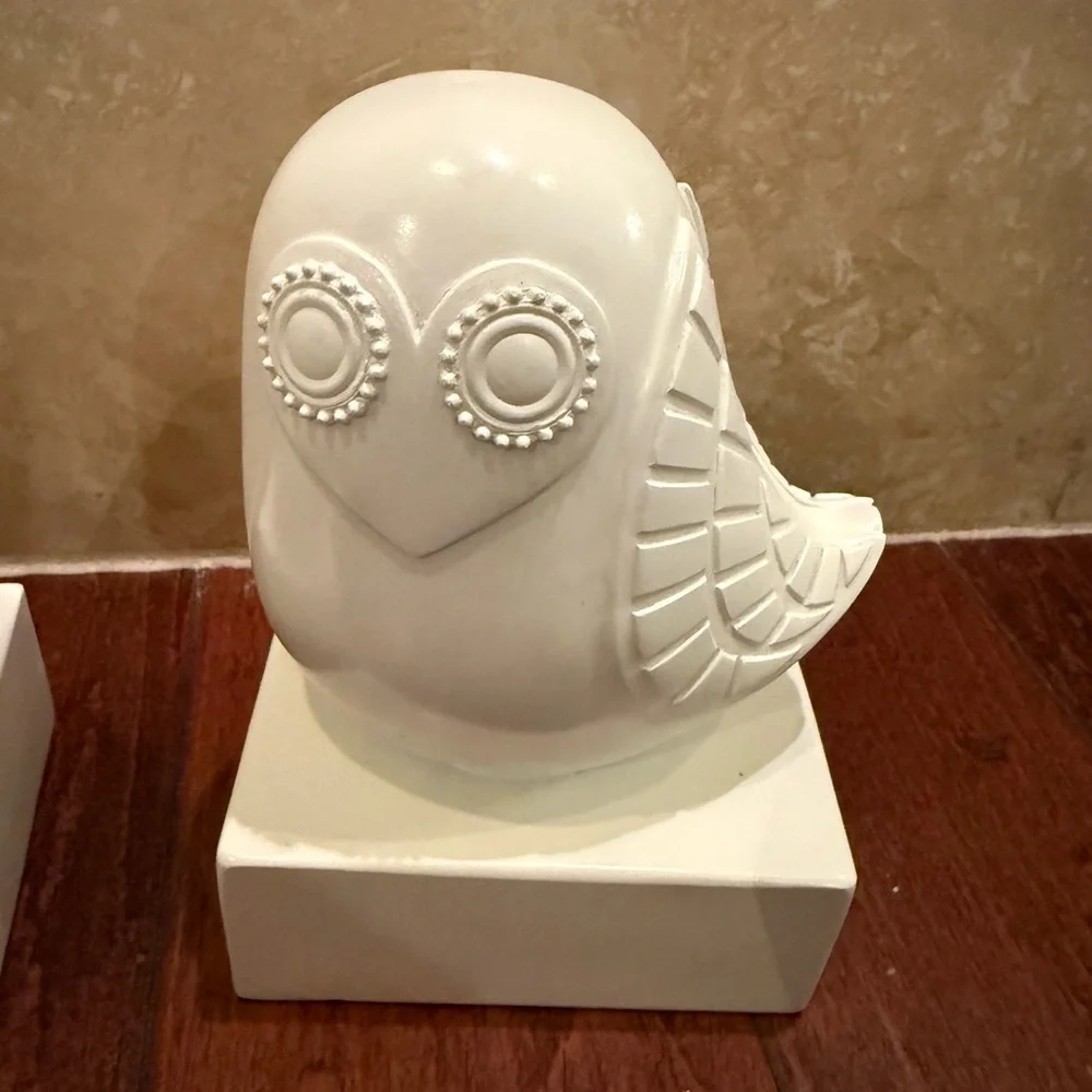 Happy Chic By Johnathan Adler White Owl Bookends